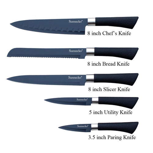 Sunnecko Kitchen Knife Set 5PCS