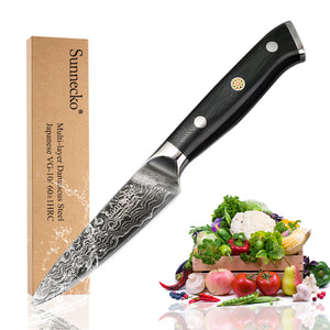 High Quality SUNNECKO 3.5" inches Fruit Paring Slicing Knife